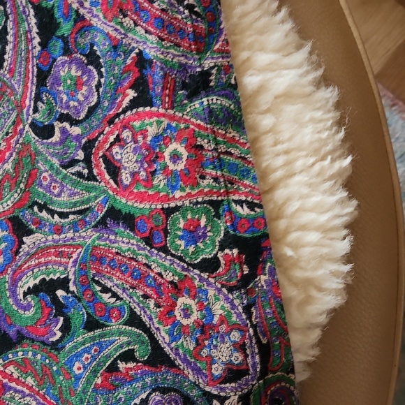 Beautiful Lauren Ralph Lauren Iconic Colorful Paisley Pattern Cotton Top ❤️🖤💜 - Picture 5 of 15